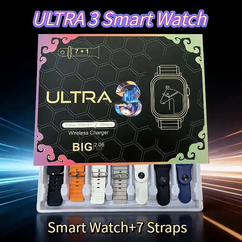 Smart Watch 7 en 1 Bluetooth avec Bracelet Magnétique