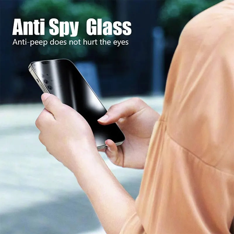 Pack 4 Verres Trempés Privacy iPhone – Anti-Espion, Anti-Rayures & Anti-Chocs