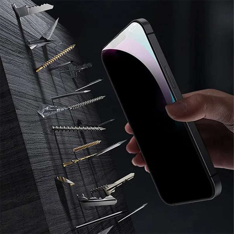 Pack 4 Verres Trempés Privacy iPhone – Anti-Espion, Anti-Rayures & Anti-Chocs