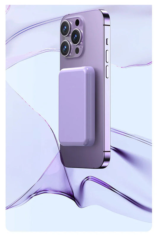 Batterie Externe Sans Fil – Charge Rapide iPhone & Android