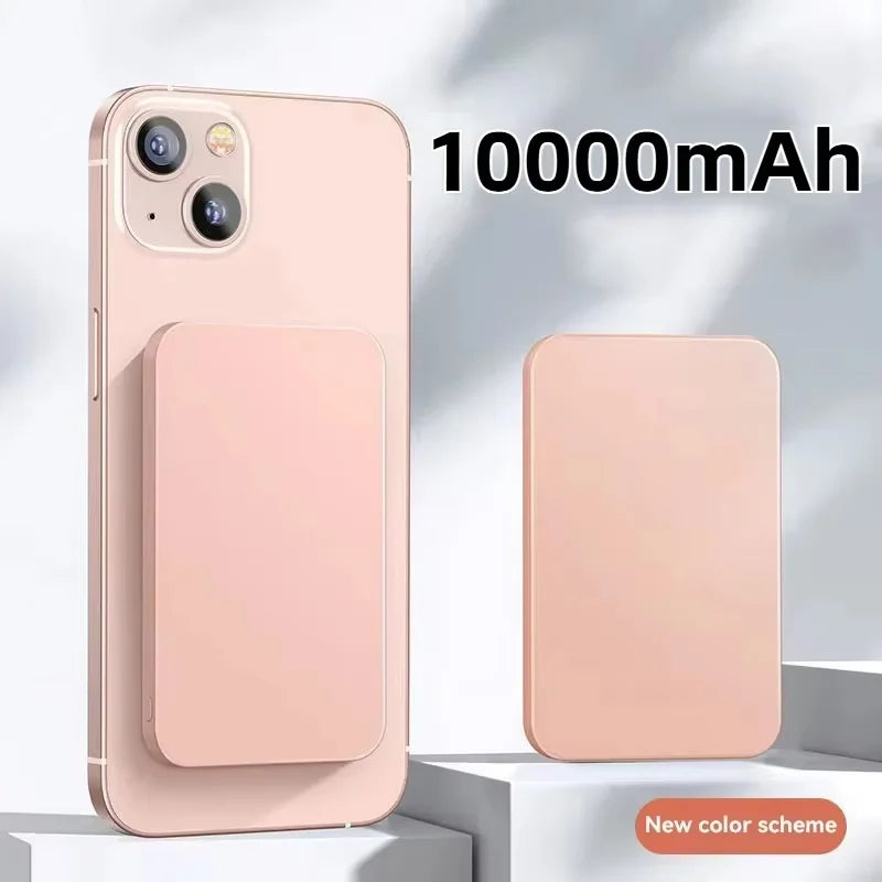 Batterie Externe Sans Fil 10000mAh – Charge Rapide iPhone & Android