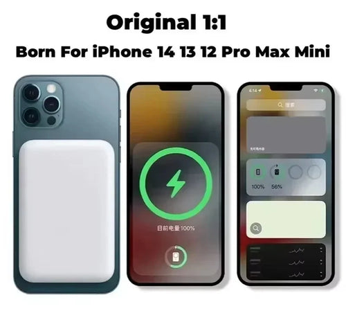 Batterie Externe Sans Fil 10000mAh – Charge Rapide iPhone & Android